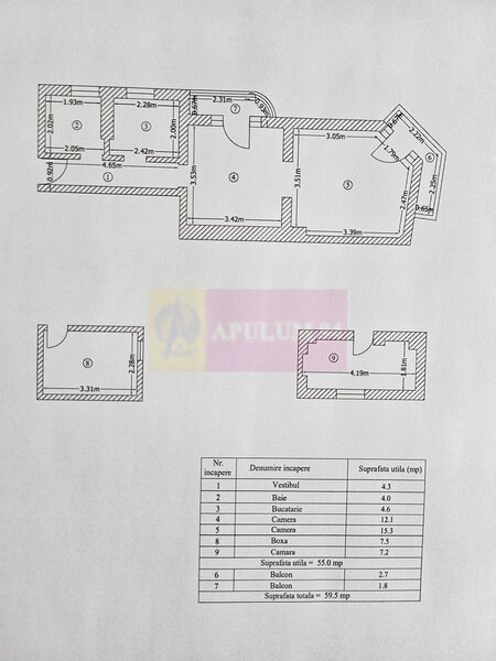 Apartament in Vila 2 Camere Dudesti